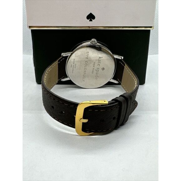 Kate Spade Gramercy 0008 Women\'s Black Leather Strap Analog Dial Watch JNA129 main image 7